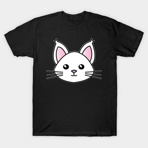 Cat Face 7 - Cat Lover Cats T-Shirt by fromherotozero